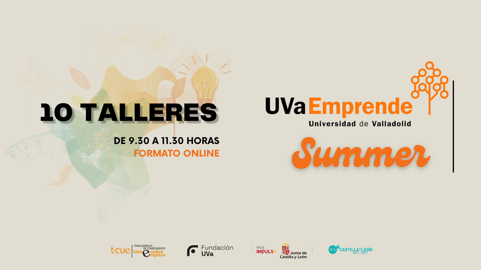 UVaEmprende Summer 2026: 10 talleres online de emprendimiento de la Universidad de Valladolid, del 1 al 23 de julio